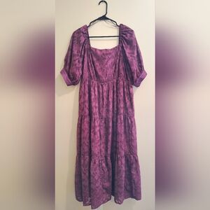 Purple Textured Dress